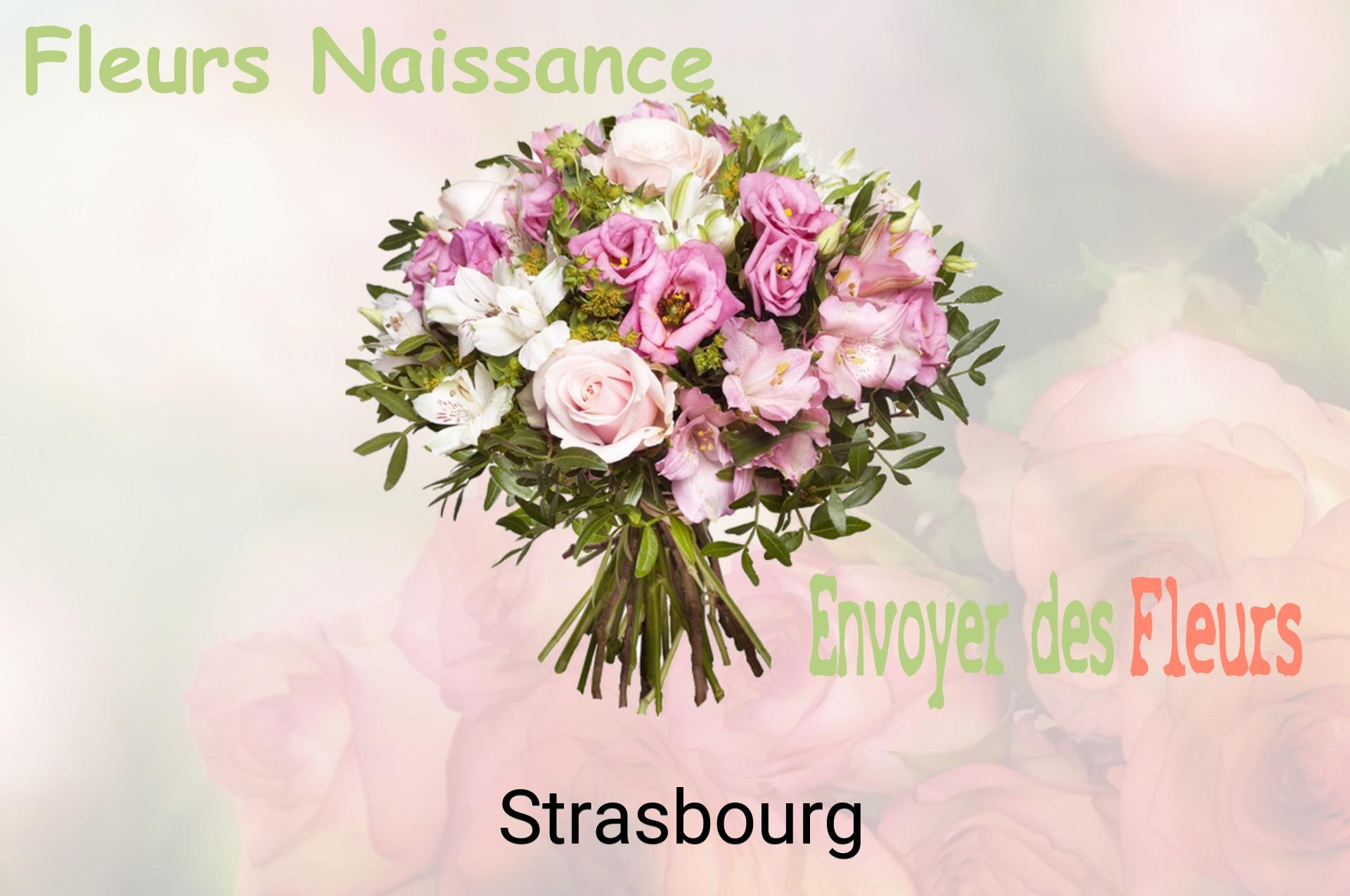 Bouquet de fleurs de naissance livré à Strasbourg